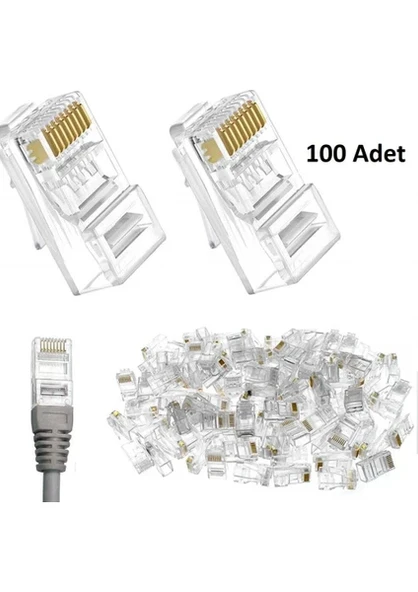 S-LINK SL-COB8P RJ-45 KONNEKTÖR 100 LÜ PAKET ürün görseli 1