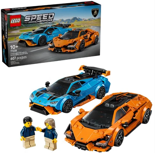 Lego Speed Champions Lamborghini Revuelto & Huracán STO 77238 ürün görseli 1
