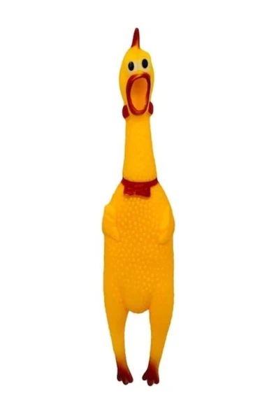 Öten Plastik Sesli Horoz Köpek Oyuncağı - 16CM ürün görseli 1