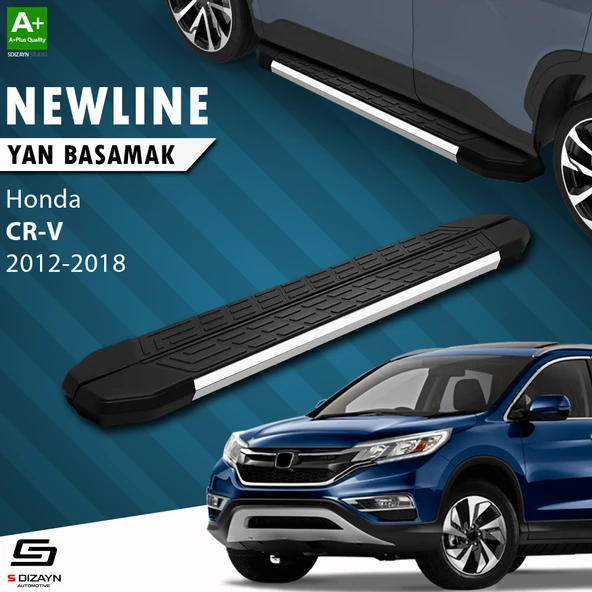 S-Dizayn Honda CR-V 4 NewLine Krom Yan Basamak 173 Cm 2012-2018 A+ Kalite ürün görseli 1