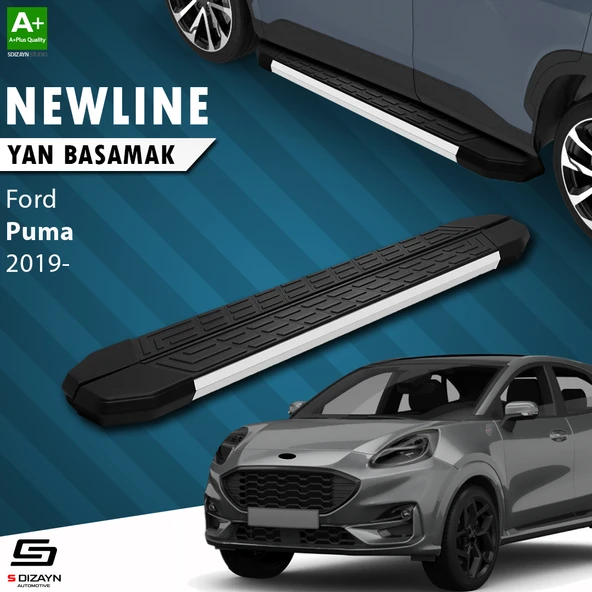 S-Dizayn Ford Puma NewLine Aluminyum Yan Basamak 173 Cm 2019 Üzeri A+ Kalite ürün görseli 1