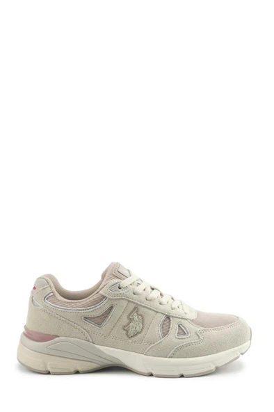 U.S. Polo Assn. NOE 5PR 102021443 Kadın Spor Ayakkabı Bej 36-40 ürün görseli 1