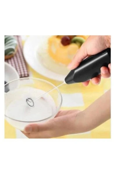 Mini Mikser Kahve Süt Köpürtücü Karıştırıcı Cappucino Mixer Pilli Çırpıcı Bz000018 ürün görseli 1