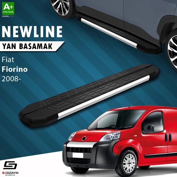 S-Dizayn Fiat Fiorino NewLine Krom Yan Basamak 173 Cm 2008 Üzeri A+ Kalite ürün görseli 1