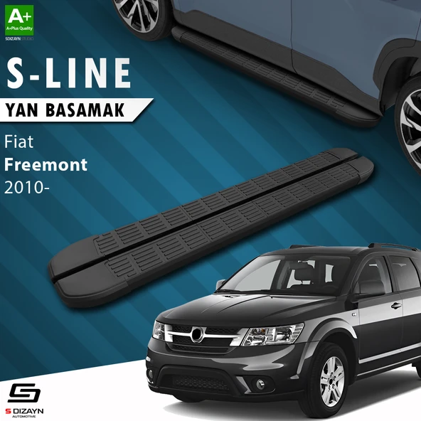 S-Dizayn Fiat Freemont S-Line Siyah Yan Basamak 183 Cm 2010-2020 A+ Kalite ürün görseli 1