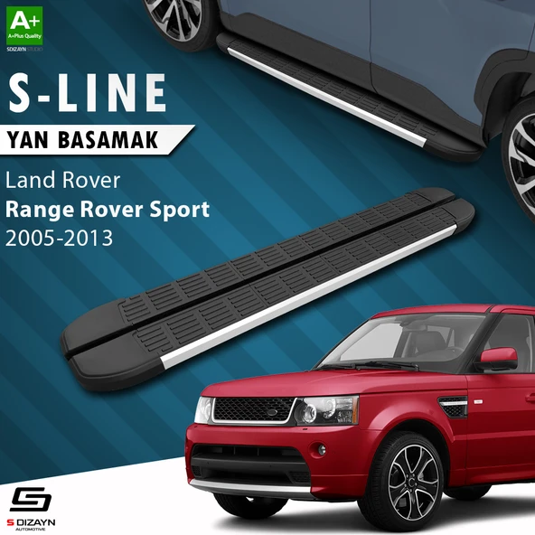 S-Dizayn Land Rover Range Rover Sport S-Line Aluminyum Yan Basamak 183 Cm 2005-2013 A+ Kalite ürün görseli 1