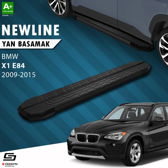 S-Dizayn Bmw X1 E84 NewLine Siyah Yan Basamak 183 Cm 2009-2015 A+ Kalite ürün görseli 1