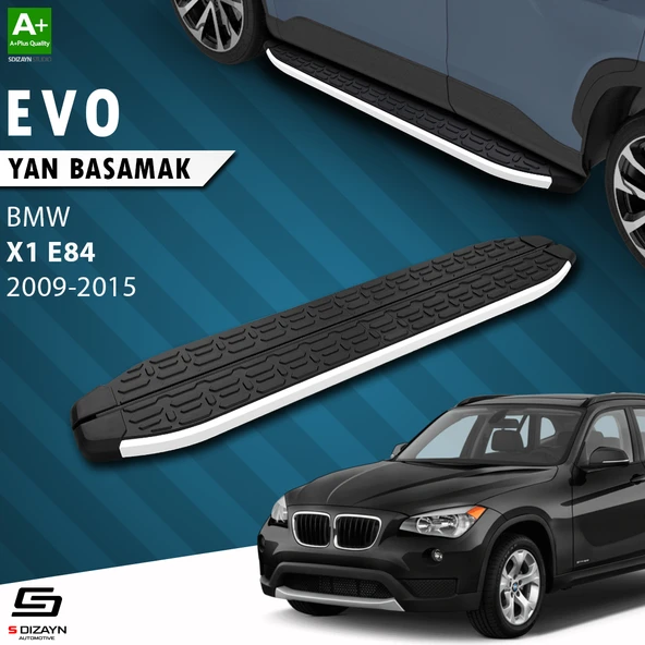 S-Dizayn Bmw X1 E84 Evo Aluminyum Yan Basamak 183 Cm 2009-2015 A+ Kalite ürün görseli 1