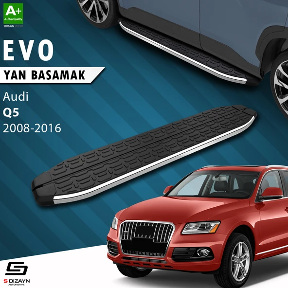 S-Dizayn Audi Q5 Evo Krom Yan Basamak 183 Cm 2008-2016 A+ Kalite ürün görseli 1