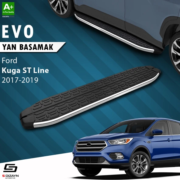 S-Dizayn Ford Kuga 2 ST-Line Evo Krom Yan Basamak 183 Cm 2017-2019 A+ Kalite ürün görseli 1