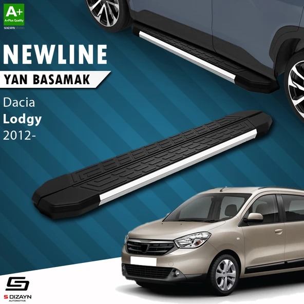 S-Dizayn Dacia Lodgy NewLine Krom Yan Basamak 203 Cm 2012 Üzeri A+ Kalite ürün görseli 1