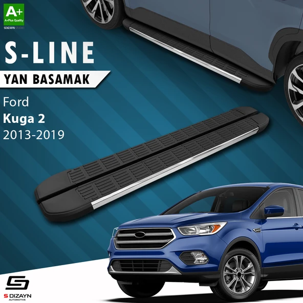 S-Dizayn Ford Kuga 2 S-Line Krom Yan Basamak 183 Cm 2013-2019 A+ Kalite ürün görseli 1