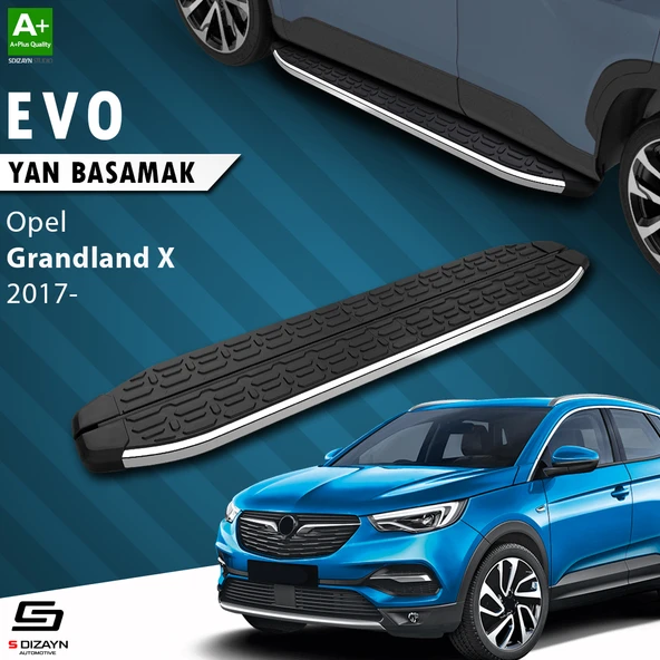 S-Dizayn Opel Grandland X Evo Krom Yan Basamak 183 Cm 2017-2024 A+ Kalite ürün görseli 1