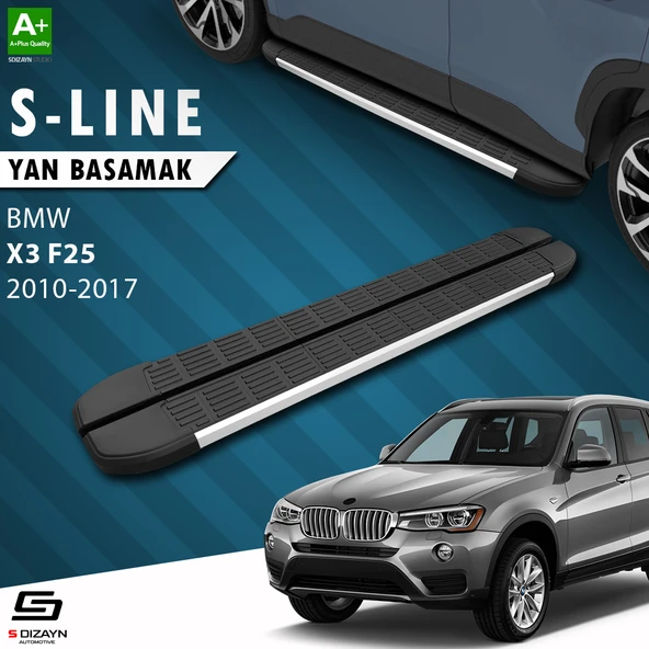 S-Dizayn Bmw X3 F25 S-Line Aluminyum Yan Basamak 193 Cm 2010-2017 A+ Kalite ürün görseli 1