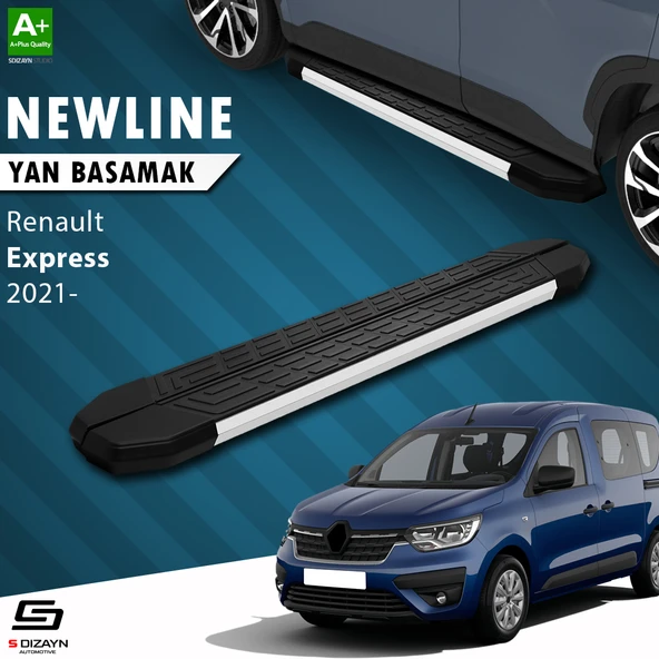 S-Dizayn Renault Express NewLine Aluminyum Yan Basamak 203 Cm 2021 Üzeri A+ Kalite ürün görseli 1