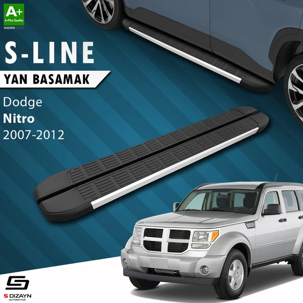 S-Dizayn Dodge Nitro S-Line Aluminyum Yan Basamak 153 Cm 2007-2012 A+ Kalite ürün görseli 1