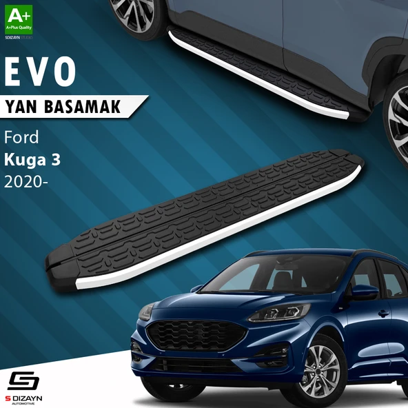 S-Dizayn Ford Kuga 3 Evo Aluminyum Yan Basamak 183 Cm 2020 Üzeri A+ Kalite ürün görseli 1