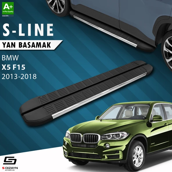 S-Dizayn Bmw X5 F15 S-Line Krom Yan Basamak 193 Cm 2013-2018 A+ Kalite ürün görseli 1