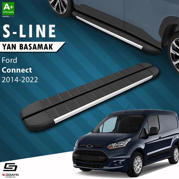 S-Dizayn Ford Connect 2 S-Line Aluminyum Yan Basamak 183 Cm 2014-2023 A+ Kalite ürün görseli 1