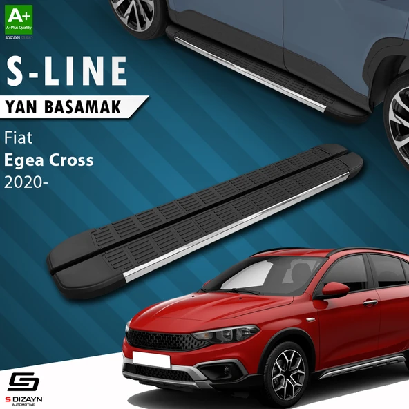 S-Dizayn Fiat Egea Cross S-Line Krom Yan Basamak 183 Cm 2020 Üzeri A+ Kalite ürün görseli 1