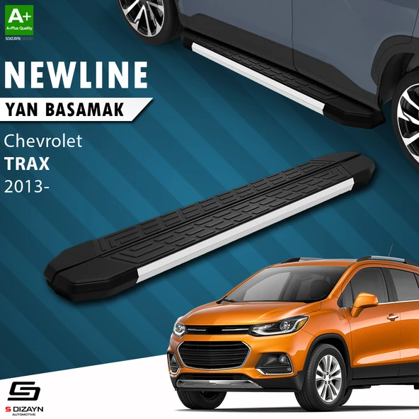S-Dizayn Chevrolet Trax NewLine Aluminyum Yan Basamak 163 Cm 2013-2022 A+ Kalite ürün görseli 1
