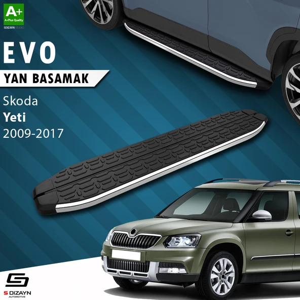 S-Dizayn Skoda Yeti Evo Krom Yan Basamak 173 Cm 2009-2017 A+ Kalite ürün görseli 1