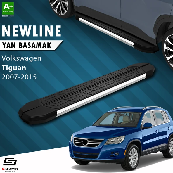 S-Dizayn VW Tiguan NewLine Krom Yan Basamak 173 Cm 2007-2015 A+ Kalite ürün görseli 1