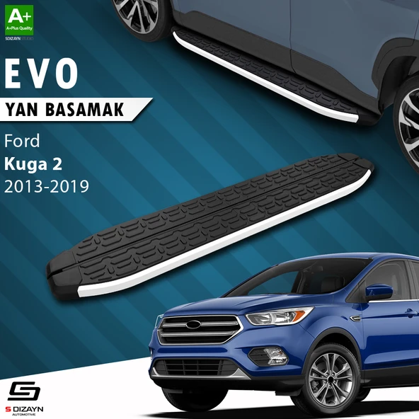 S-Dizayn Ford Kuga 2 Evo Aluminyum Yan Basamak 183 Cm 2013-2019 A+ Kalite ürün görseli 1