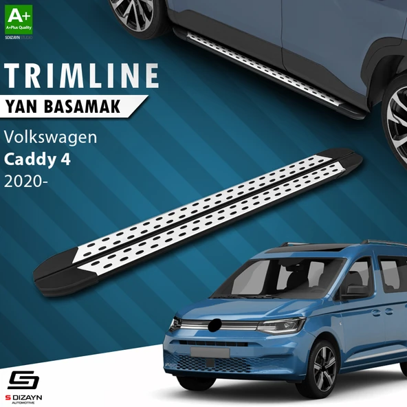 S-Dizayn VW Caddy 4 TrimLine Gri Yan Basamak 197 Cm 2020 Üzeri A+ Kalite ürün görseli 1