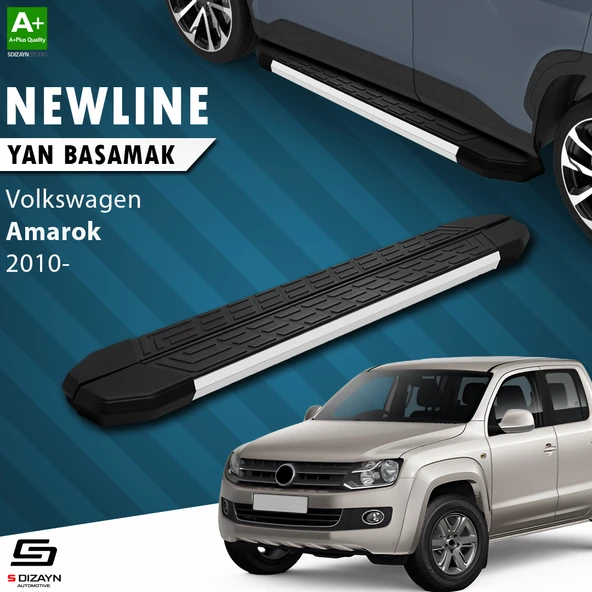 S-Dizayn VW Amarok NewLine Aluminyum Yan Basamak 203 Cm 2010-2023 A+ Kalite ürün görseli 1