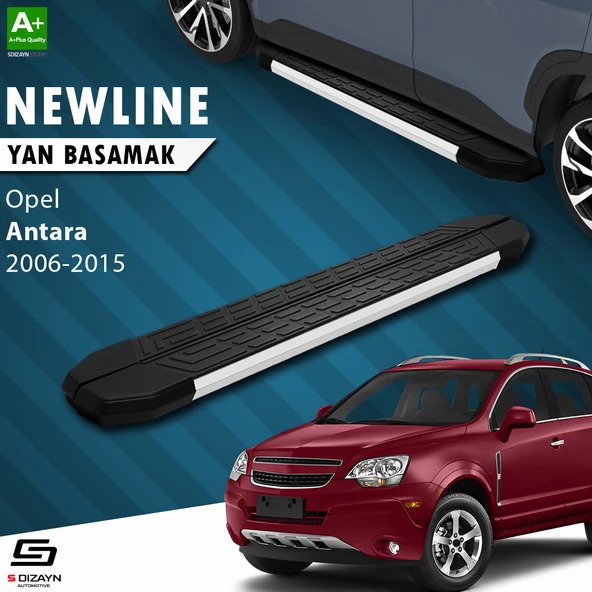 S-Dizayn Opel Antara NewLine Aluminyum Yan Basamak 183 Cm 2006-2015 A+ Kalite ürün görseli 1