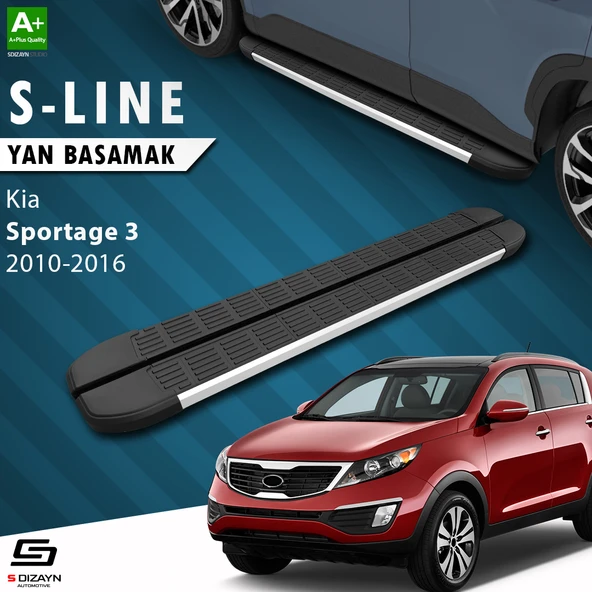S-Dizayn Kia Sportage 3 S-Line Aluminyum Yan Basamak 173 Cm 2010-2016 A+ Kalite ürün görseli 1