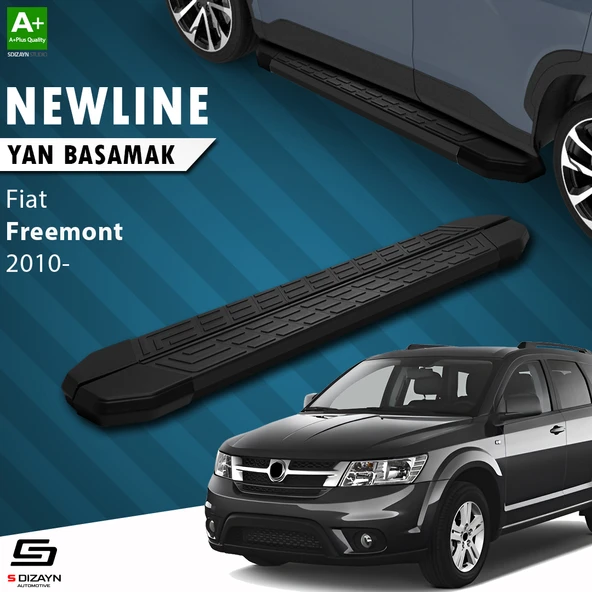 S-Dizayn Fiat Freemont NewLine Siyah Yan Basamak 183 Cm 2010-2020 A+ Kalite ürün görseli 1