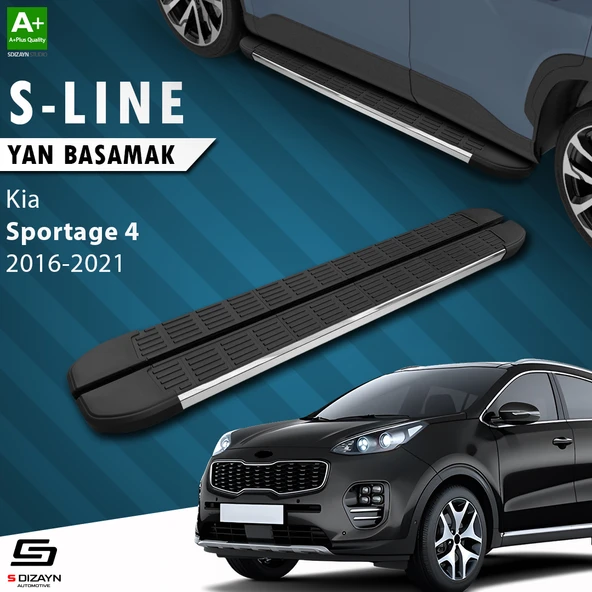 S-Dizayn Kia Sportage 4 S-Line Krom Yan Basamak 173 Cm 2016-2021 A+ Kalite ürün görseli 1