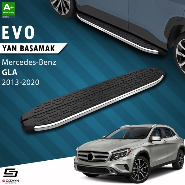 S-Dizayn Mercedes GLA X156 Evo Krom Yan Basamak 183 Cm 2013-2020 A+ Kalite ürün görseli 1