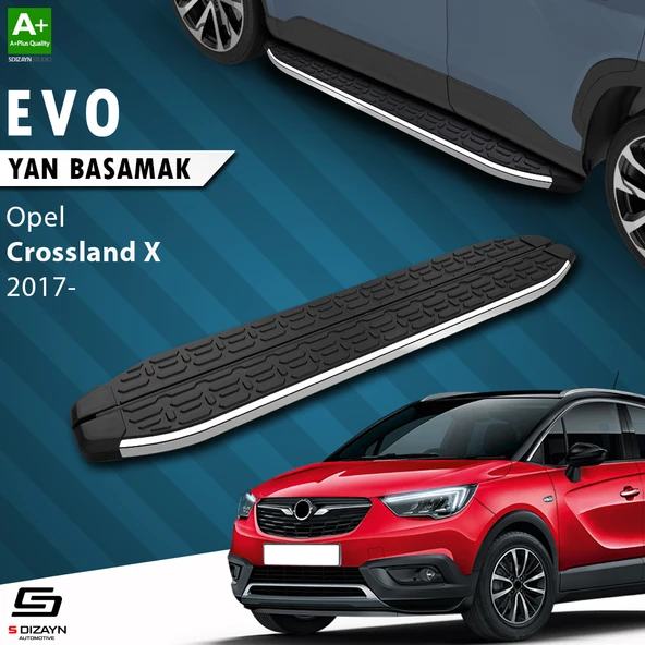 S-Dizayn Opel Crossland X Evo Krom Yan Basamak 173 Cm 2017 Üzeri A+ Kalite ürün görseli 1