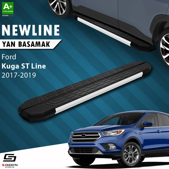 S-Dizayn Ford Kuga 2 ST-Line NewLine Aluminyum Yan Basamak 183 Cm 2017-2019 A+ Kalite ürün görseli 1