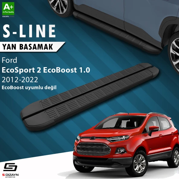 S-Dizayn Ford EcoSport 2 S-Line Siyah Yan Basamak 173 Cm 2012-2022 A+ Kalite ürün görseli 1