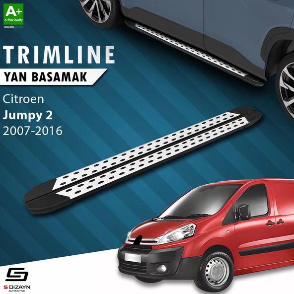 S-Dizayn Citroen Jumpy 2 Uzun Şase TrimLine Gri Yan Basamak 230 Cm 2007-2016 ürün görseli 1