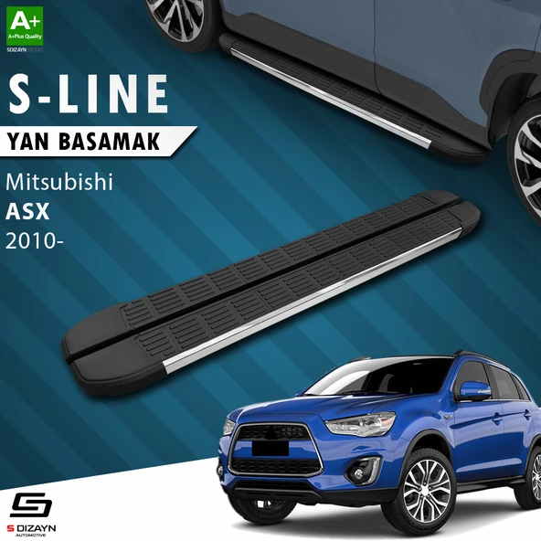 S-Dizayn Mitsubishi ASX S-Line Krom Yan Basamak 183 Cm 2010 Üzeri A+ Kalite ürün görseli 1