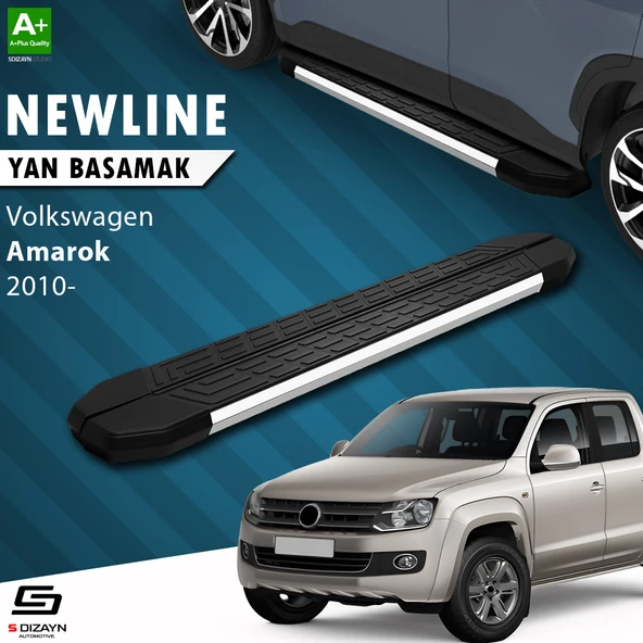 S-Dizayn VW Amarok NewLine Krom Yan Basamak 203 Cm 2010-2023 A+ Kalite ürün görseli 1
