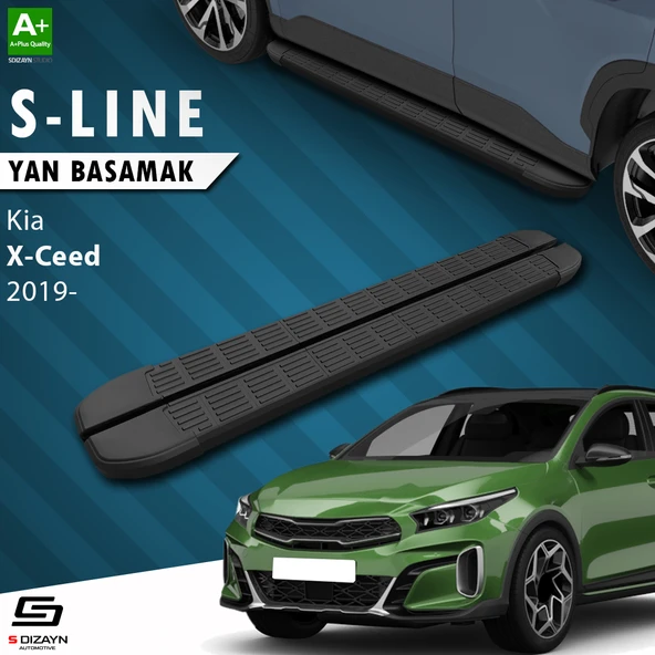 S-Dizayn Kia XCeed S-Line Siyah Yan Basamak 183 Cm 2019 Üzeri A+ Kalite ürün görseli 1