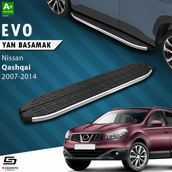 S-Dizayn Nissan Qashqai Evo Krom Yan Basamak 173 Cm 2007-2014 A+ Kalite ürün görseli 1