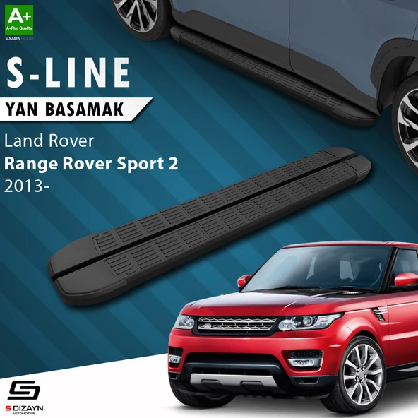 S-Dizayn Land Rover Range Rover Sport 2 S-Line Siyah Yan Basamak 193 Cm 2013-2022 A+ Kalite ürün görseli 1