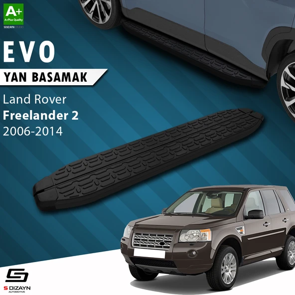 S-Dizayn Land Rover Freelander 2 Evo Siyah Yan Basamak 173 Cm 2006-2014 A+ Kalite ürün görseli 1
