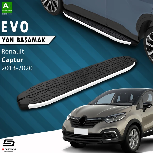 S-Dizayn Renault Captur Evo Aluminyum Yan Basamak 173 Cm 2013-2020 A+ Kalite ürün görseli 1