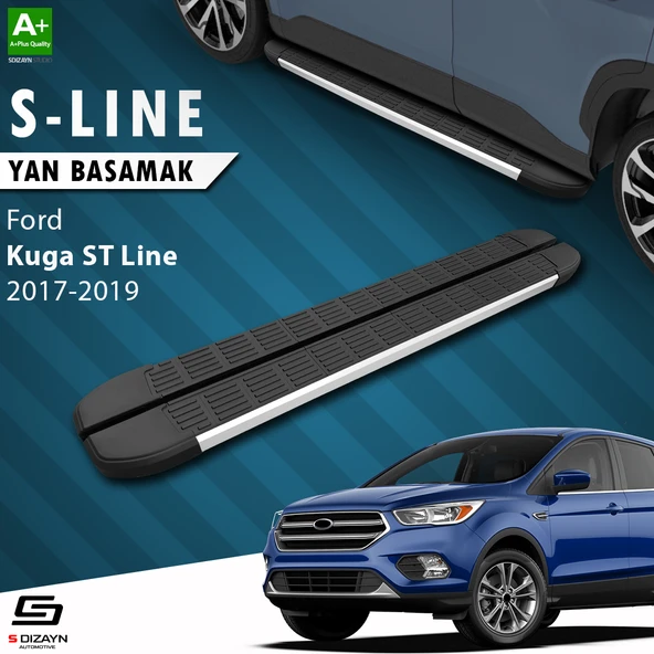 S-Dizayn Ford Kuga 2 ST-Line S-Line Aluminyum Yan Basamak 183 Cm 2017-2019 A+ Kalite ürün görseli 1