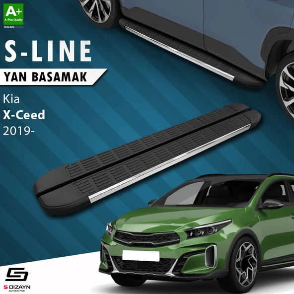 S-Dizayn Kia XCeed S-Line Krom Yan Basamak 183 Cm 2019 Üzeri A+ Kalite ürün görseli 1