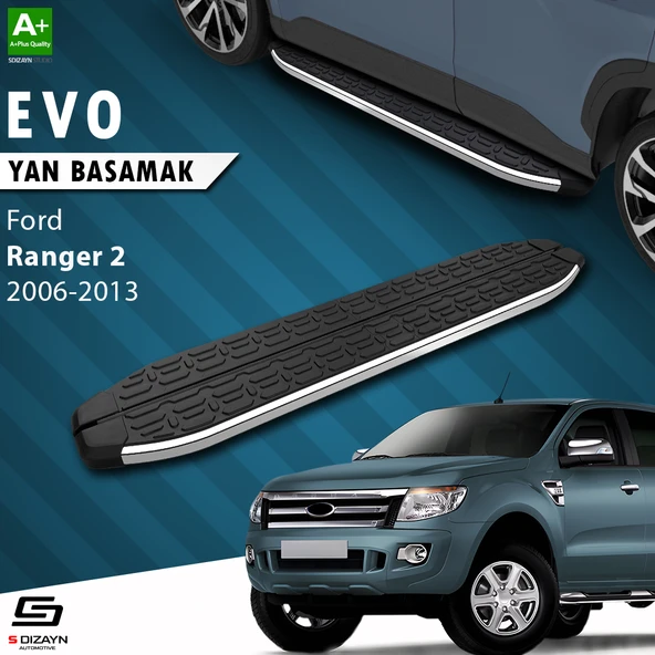 S-Dizayn Ford Ranger 2 Evo Krom Yan Basamak 193 Cm 2006-2013 A+ Kalite ürün görseli 1