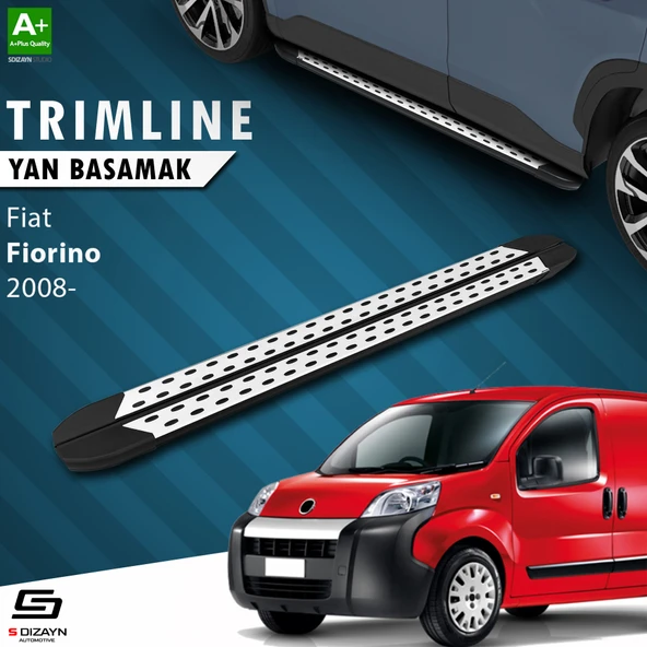 S-Dizayn Fiat Fiorino TrimLine Gri Yan Basamak 177 Cm 2008 Üzeri A+ Kalite ürün görseli 1